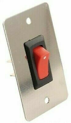 JR Products 13885 Red On/Off Switch with Chrome Plate
