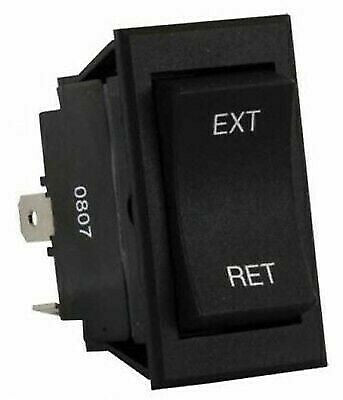 JR Products 13635 Black Momentary Fifth Wheel Tongue Jack Switch