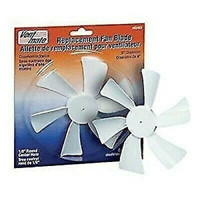 Ventmate 65484 White 6" Replacement Jensen Fan Blade with 0.125" D-Bore