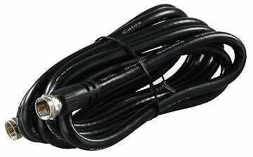 JR Products 47425 6' RG6 HD Satellite Black TV Cable