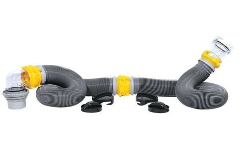 Camco 39659 SuperKit 20' 18 Mils Heavy Duty HTS Vinyl Sewer Hose System