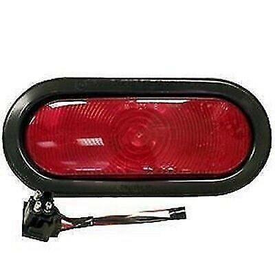 Peterson Mfg V421KR Red Oval Taillight with Black Grommet