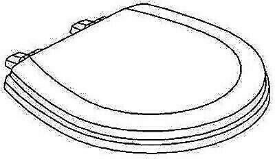 Dometic 385344437 Sealand Bone Toilet Seat and Cover