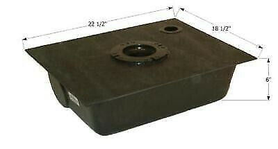 Icon 00437 ABS Plastic 8 Gallon Bottom Drain Holding Tank with 1-1/4"