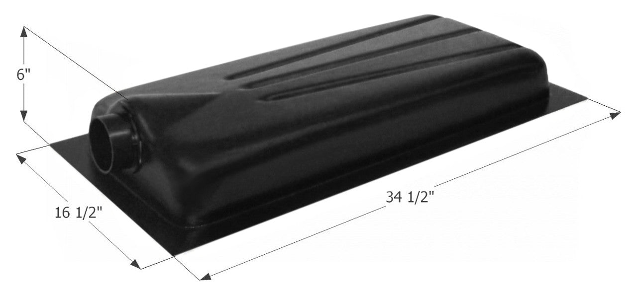 Icon 01601 ABS Plastic 8 Gallon Center End Drain Holding Tank with 1-1/4"