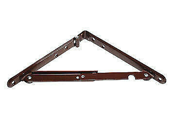 RV Designer H505 8" x 8" Brown Folding Shelf Bracket - 2pk