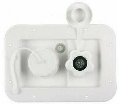 JR Products 497-AB-2P-A 1/2" MPT Polar White Gravity City Water Hatch