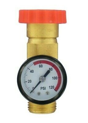 Valterra A01-1124VP Brass Water Pressure Regulator with Gauge