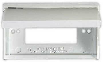 JR Products 47515 Weatherproof AC White GFCI Outlet Cover