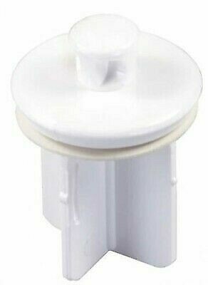 JR Products 95205 Pop-Up Plastic White Drain Stopper