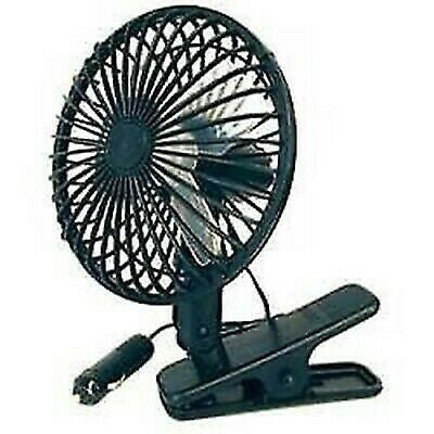 Prime Products 06-0503 Black 2 Speed 12V Clip-On Fan with 6' 12v Cord