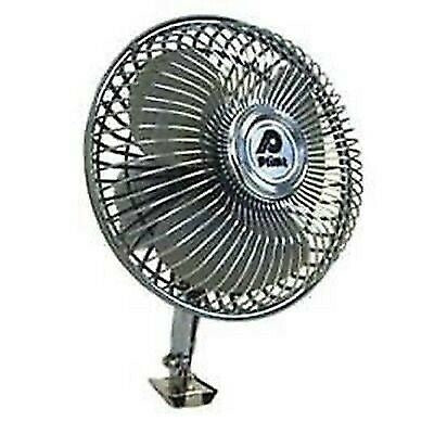Prime Products 06-0600 Gray 1 Speed 12V 6" Oscillating Fan