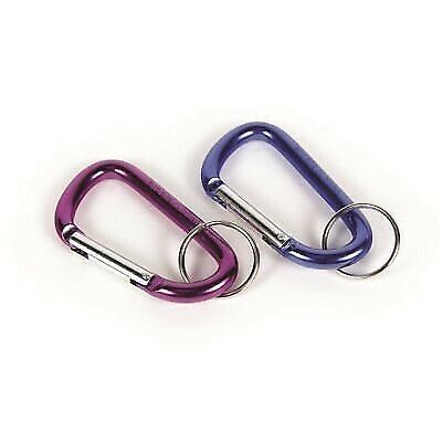 Camco 51346 Camping Essentials Carabiners Universal Aluminum Clips - 2pk