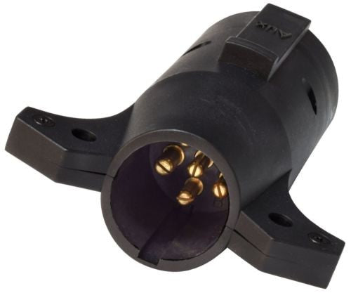 Valterra A10-7276 Black 7-Way to 6 Round Pin Electrical Connector