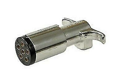 Pollak 11-613EP 6-Way Chrome Plated Trailer End Electrical Connector