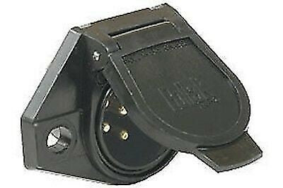 Pollak 11-723 7-Way Round Black Car End Electrical Connector