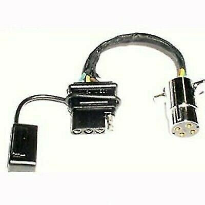 Pollak 12-411EV 4-Pin Trailer End to 4-Way Flat Flex Electrical Adapter