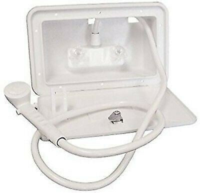 Lasalle Bristol 742007 White Paintable Outside Shower Kit with Lock