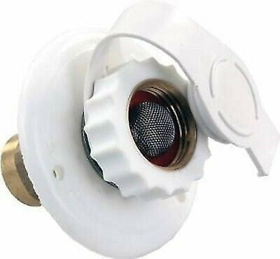 JR Products 62135 1/2" FPT Lead Free White City Water Flange