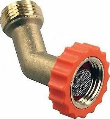 JR Products 62225 Lead Free Brass 45° Hose Saver
