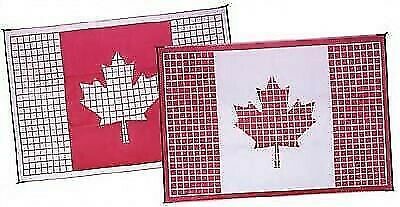 Faulkner 52306 8' x 20' Canadian Flag Design Reversible Patio Mat