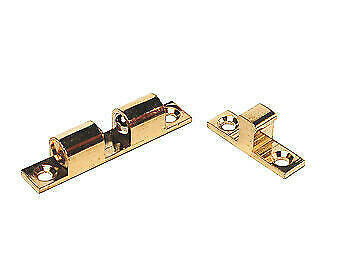 RV Designer H221 Brass Bed Catch with Striker - 2pk