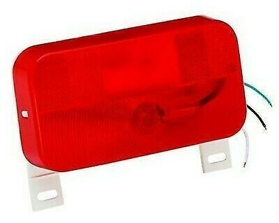 Bargman 34-92-003#92 Series Red Surface Mount Tail Light with License Bracket
