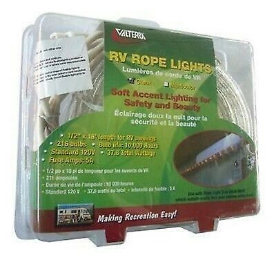 Valterra A30-0650 1/2" x 18' Clear Exterior Rope Lights