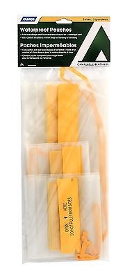 Camco 51340 Camping Essentials Triple-fold Waterproof Pouches - 3pk