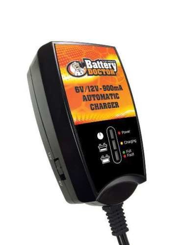 Wirthco 20026 Battery Doctor Wall Mount Smart 6/12 Volt 900mA Battery Charger