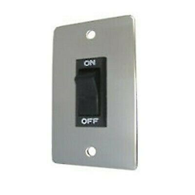 Prime Products 11-0190 12V On/Off Rocker Switch with Chrome Wall Plate