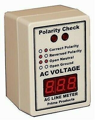 Prime Products 12-4058 AC LED Digital Line Monitor and Polarity Tester