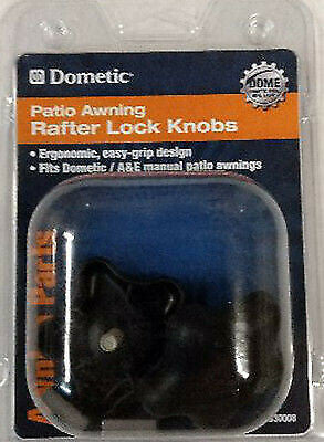 Dometic 930008 A&E Black Patio Awning Rafter Lock Knobs - 2pk