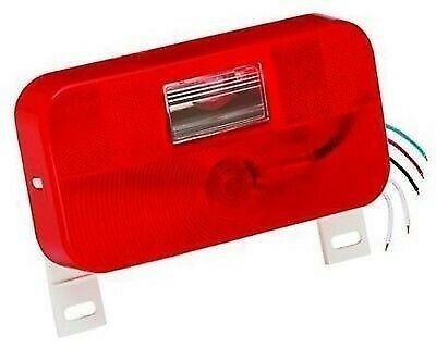 Bargman 34-92-004 Surface Mount Taillight #92 - Red with Backup and License Bracket