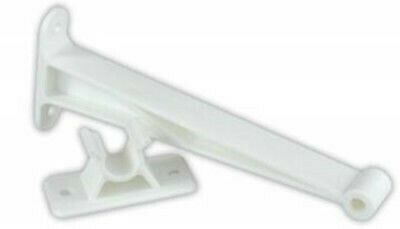 JR Products 10374 5-1/2" Polar White Plastic C-Clip Entry Door Holder