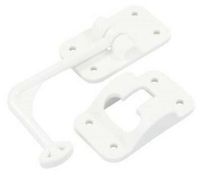JR Products 10605 6" 90 Degree Polar White Plastic T-Style Door Holder