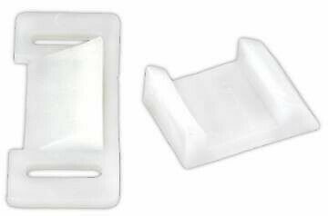 JR Products 71005 White Plastic Cabinet Drawer Lock - 2pk