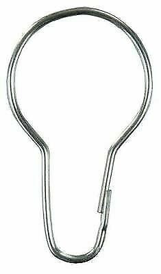 JR Products 81665 Zinc Plated Shower Curtain Rings - 12pk